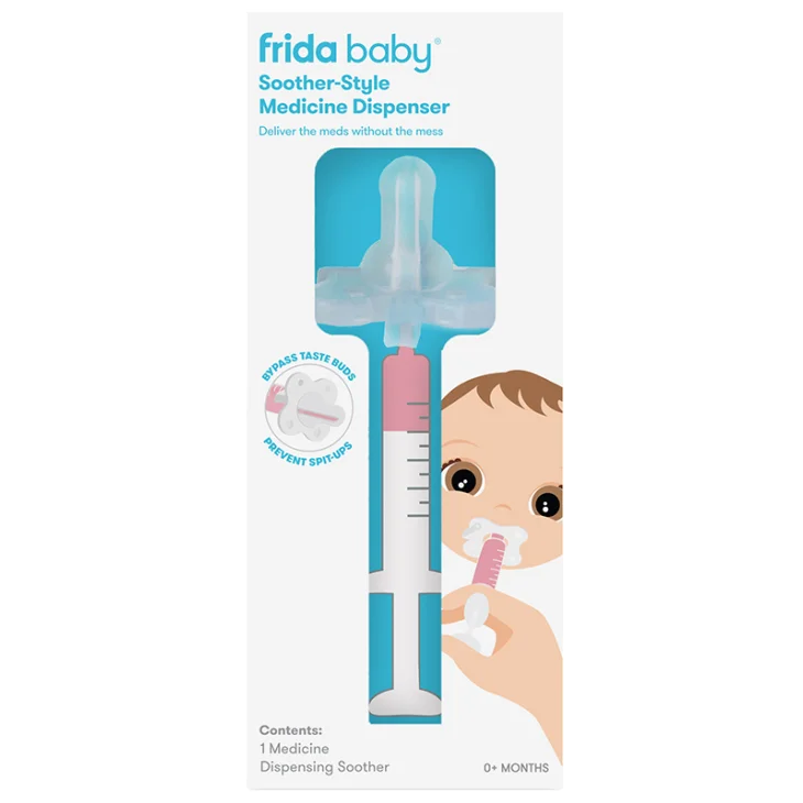 Frida Baby Dispenser di medicinali a forma di ciuccio per neonati
