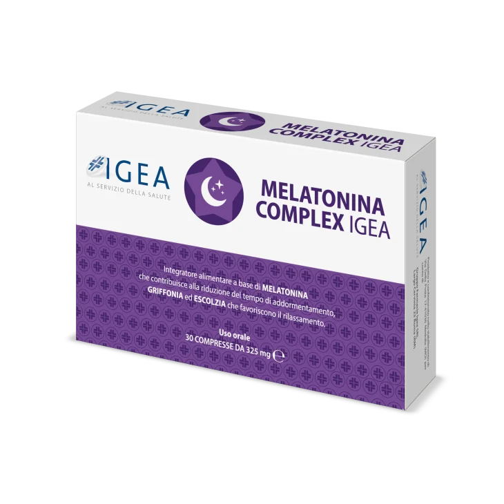 Farmacia Igea Melatonina Complex Integratore per favorire il rilassamento 30 compresse senza glutine e lattosio