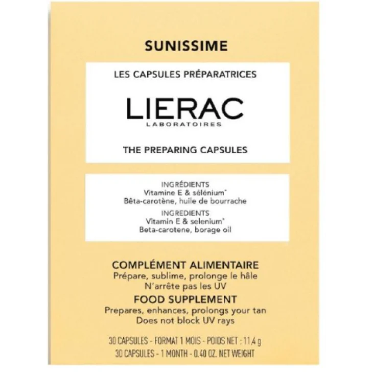 Lierac Sunissime Capsule per Preparare la Pelle al Sole 30 Capsule
