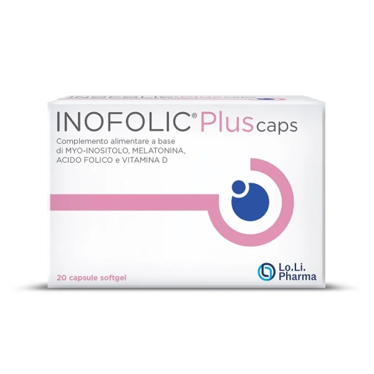 Lo.Li. Pharma Inofolic Plus Integratore per il Sonno 20 Capsule Softgel Senza Glutine