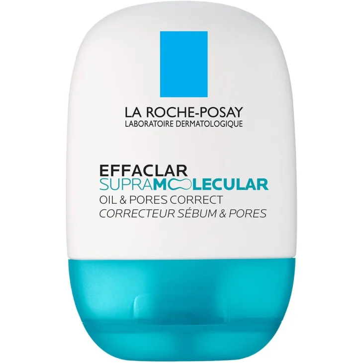 La Roche Posay Effaclar Supermolecular Correttore di sebo e pori, correzione visibile dei pori. Gel idratante fresco e opacizzante, 40ml