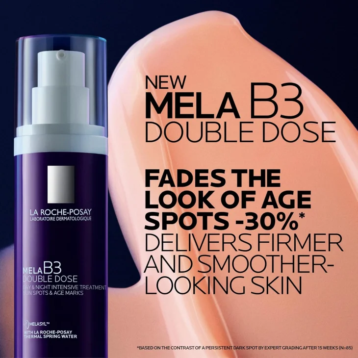 La Roche-Posay Mela B3 Double Dose Trattamento intensivo giorno e notte per macchie dell'et&agrave; e segni dell'et&agrave; a base di Melasyl e Proxylane 40 ml