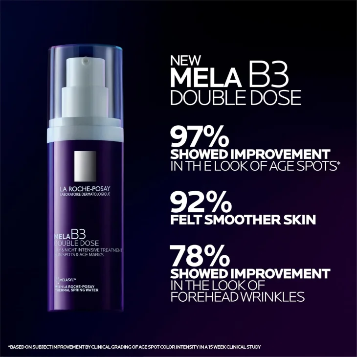 La Roche-Posay Mela B3 Double Dose Trattamento intensivo giorno e notte per macchie dell'et&agrave; e segni dell'et&agrave; a base di Melasyl e Proxylane 40 ml