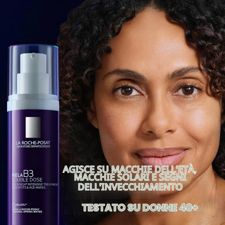 La Roche-Posay Mela B3 Double Dose Trattamento intensivo giorno e notte per macchie dell'et&agrave; e segni dell'et&agrave; a base di Melasyl e Proxylane 40 ml