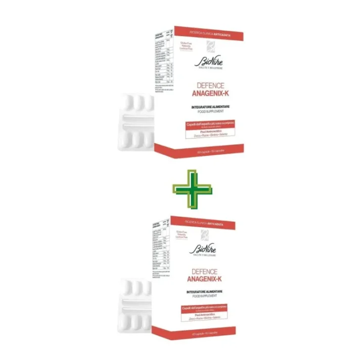 BioNike Defence Anagenix- K Integratore per il Benessere dei Capelli Bipacco 60 + 60 capsule BioNike Defence Anagenix- K Integratore per il Benessere dei Capelli Bipacco 60 + 60 capsule