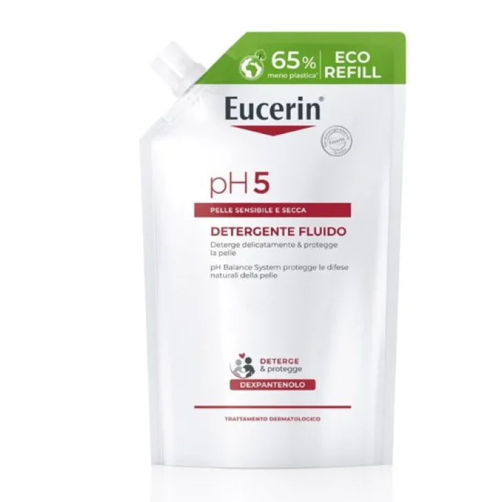Eucerin Ph5 Wash Lotion Detergente Fluido per Viso e Corpo Con Dexpantenolo Ricarica 400 ml Eucerin Ph5 Wash Lotion Detergente Fluido per Viso e Corpo Con Dexpantenolo Ricarica 400 ml