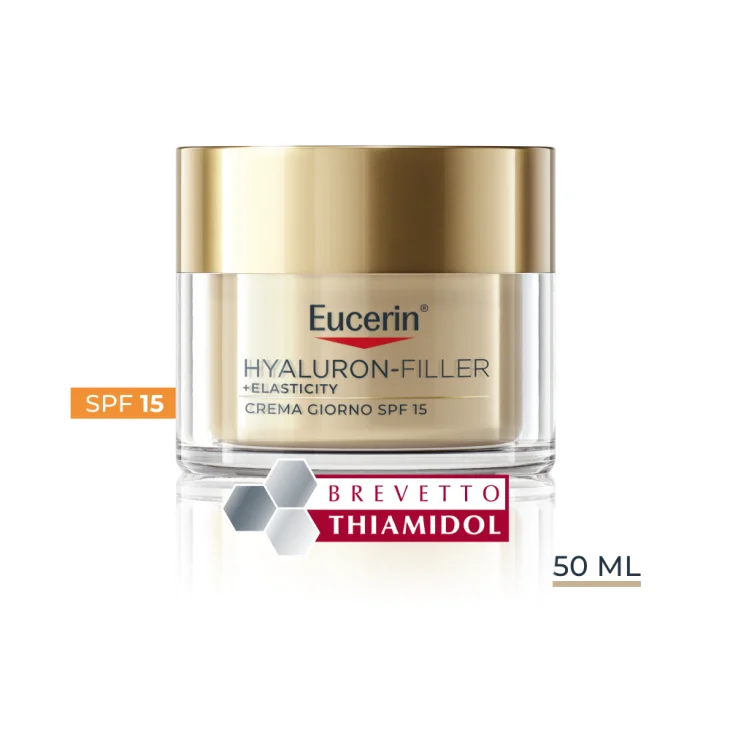 Eucerin Hyaluron-Filler + Elasticity Crema Giorno Spf 15 Antirughe E Antimacchie 50 ml