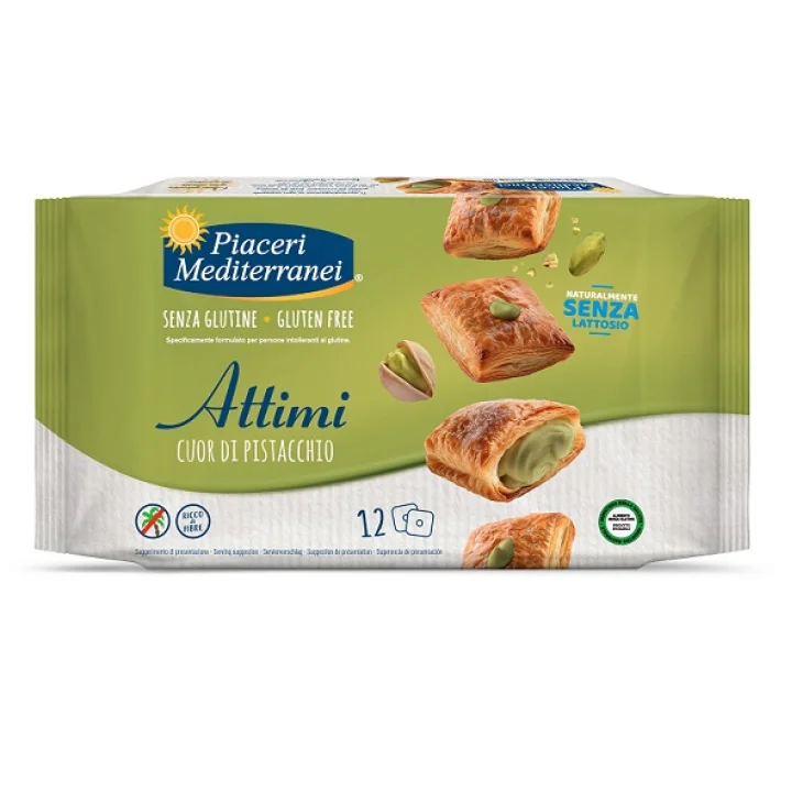 Piaceri Mediterranei Attimi Cuor di Pistacchio Biscotti Senza Glutine 12 Pezzi