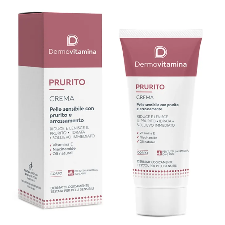 Dermovitamina Prurito Crema per Prurito e Idratazione Pelle Sensibile 50 ml