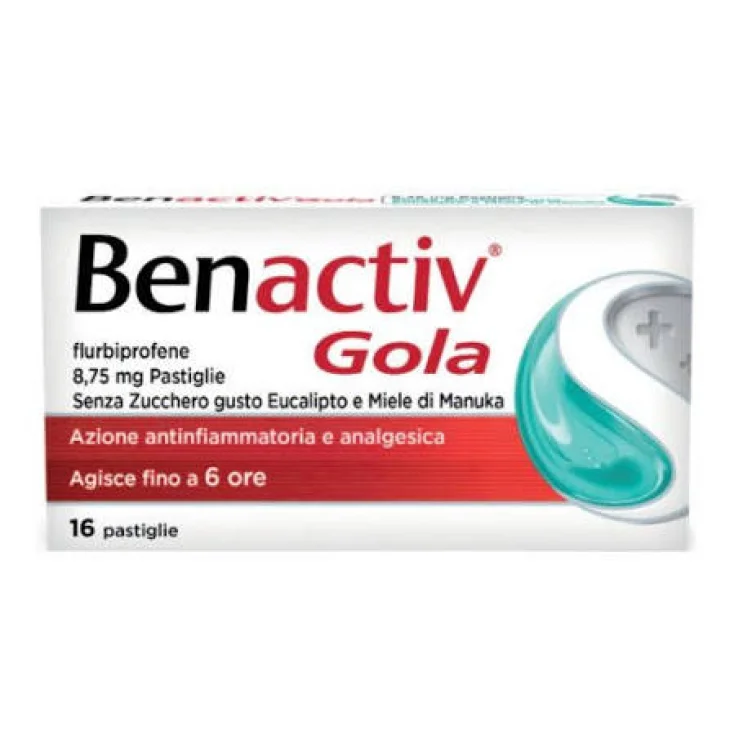 Benactiv Gola Pastiglie Senza Zucchero con Eucalipto e Miele di Manuka 16 Pastiglie Benactiv Gola Pastiglie Senza Zucchero con Eucalipto e Miele di Manuka 16 Pastiglie