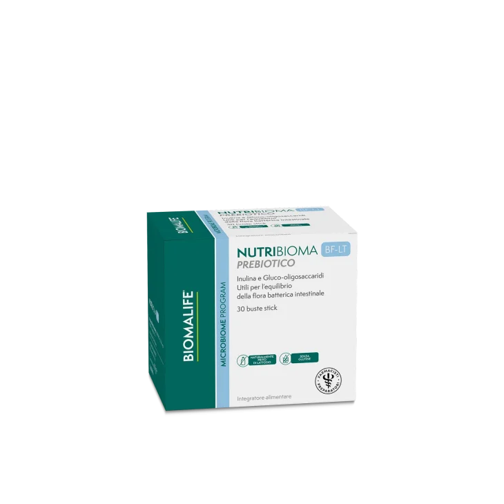 Biomalife Nutribioma Prebiotic Integratore per il Benessere Intestinale 30 buste stick