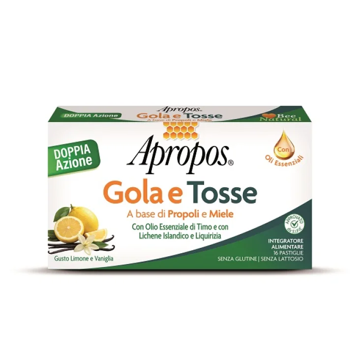 Apropos Gola Tosse Integratore Emolliente E Lenitivo 16 Pastiglie