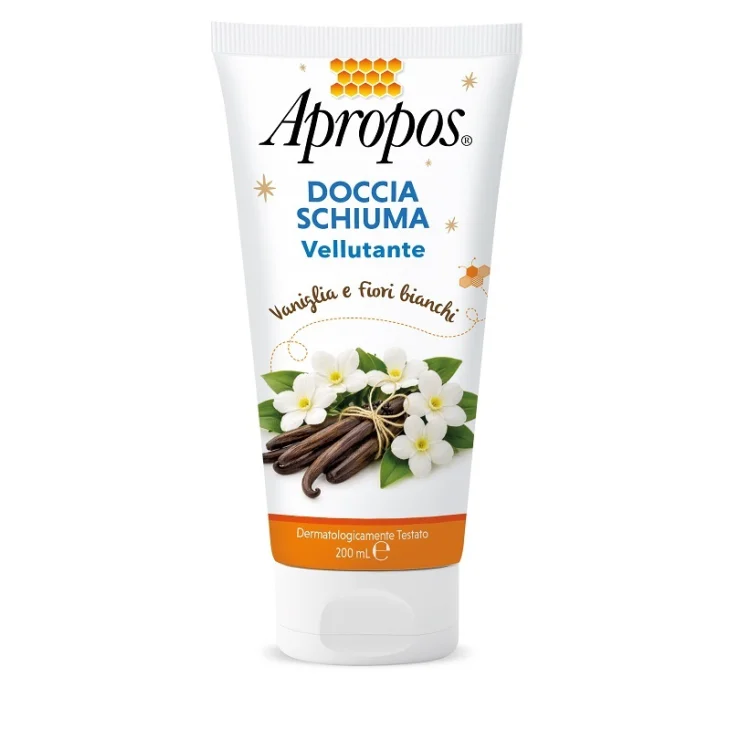 Apropos Doccia Schiuma Vellutante Vaniglia e Fiori Bianchi 200 ml