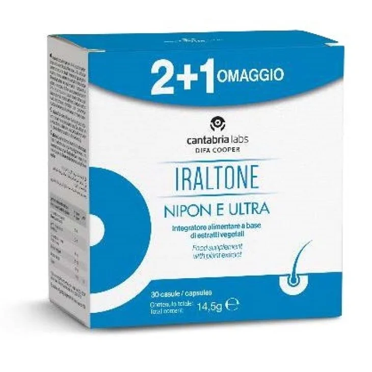 Cantabria Labs Difa Cooper Nipon e Ultra Integratore Anticaduta Capelli 3 x 30 capsule