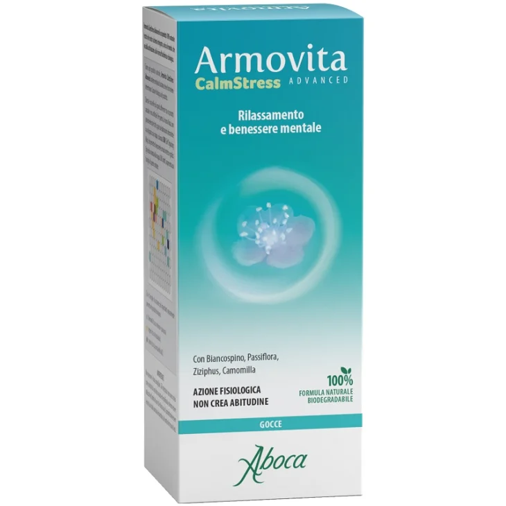 Aboca Armovita Calmstress Advanced Gocce Rilassamento e Benessere Mentale 65 ml Aboca Armovita Calmstress Advanced Gocce Rilassamento e Benessere Mentale 65 ml