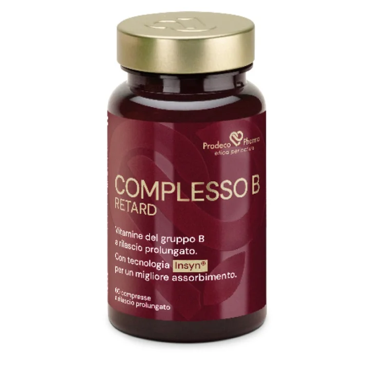 Prodeco Pharma Insyn Complesso B Retard Integratore Alimentare di Vitamine del Gruppo B a Rilascio Graduale 60 compresse