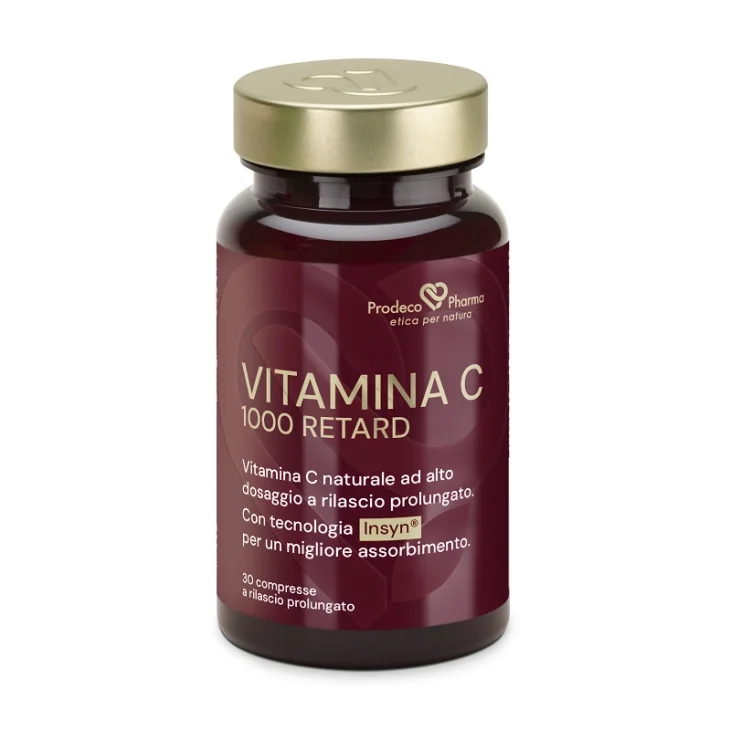 Prodeco Pharma Insyn Vitamina C 1000 Retard Integratore Alimentare per il Sistema Immunitario 30 compresse