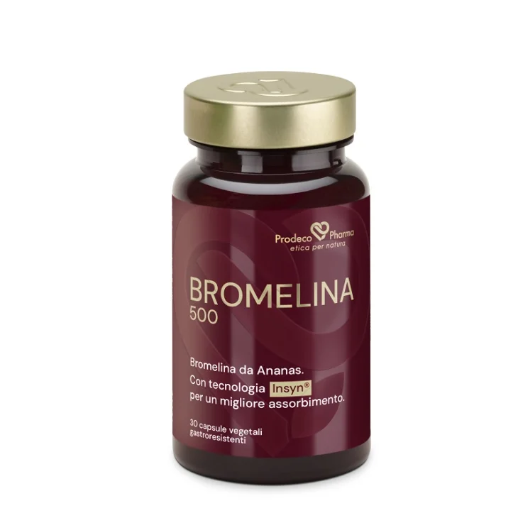 Prodeco Pharma Insyn Bromelina 500 Integratore Alimentare per la Funzione Digestiva e il Microcircolo 30 capsule