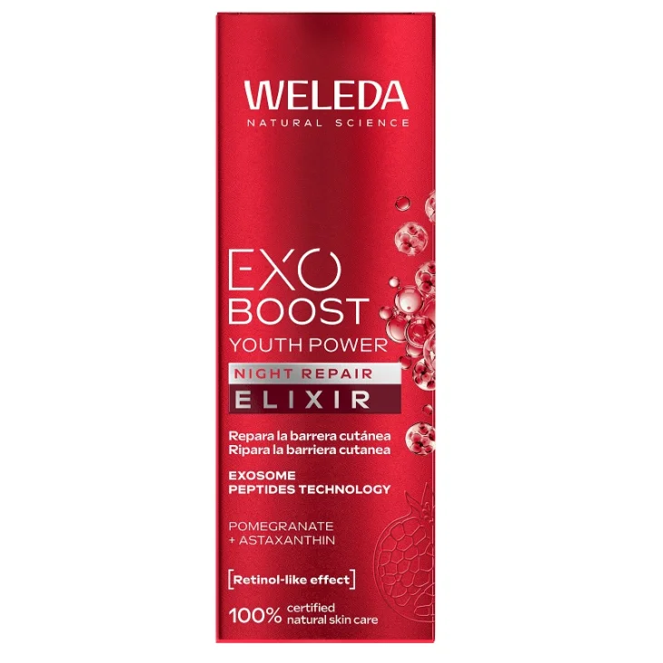 Weleda Exo Boost Youth Power Night Elixir Siero Riparatore Viso 30 ml Weleda Exo Boost Youth Power Night Elixir Siero Riparatore Viso 30 ml