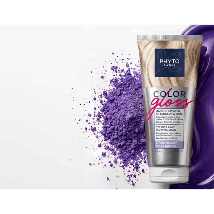 Phyto Color Gloss Booster del Colore Maschera Ravviva Colore e Nutrimento - Polar Blond Capelli biondi decolorati, grigi e bianchi 200 ml