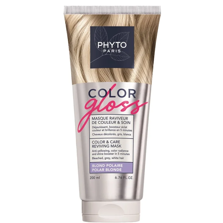 Phyto Color Gloss Booster del Colore Maschera Ravviva Colore e Nutrimento - Polar Blond Capelli biondi decolorati, grigi e bianchi 200 ml
