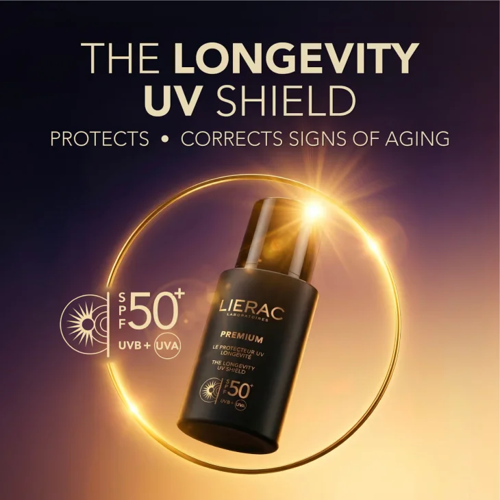 Lierac Premium Longevity UV Shield SPF50+ Fluido Setoso Viso Protezione Raggi UVA, UVB, luce blu 30 ml Lierac Premium Longevity UV Shield SPF50+ Fluido Setoso Viso Protezione Raggi UVA, UVB, luce blu 30 ml