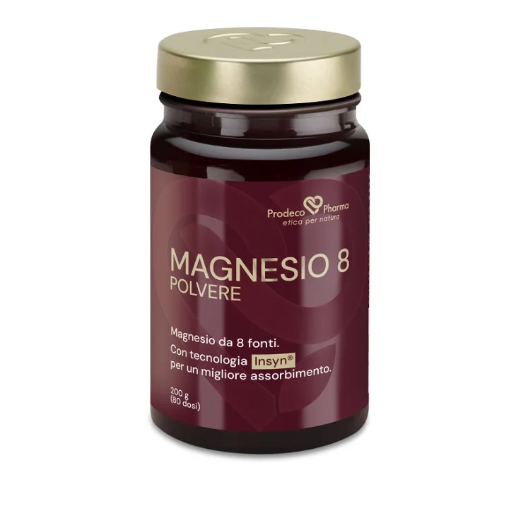 Prodeco Pharma Insyn Magnesio 8 Integratore Alimentare per Muscoli e Funzione Psicologica Gusto Agrumi 200 g