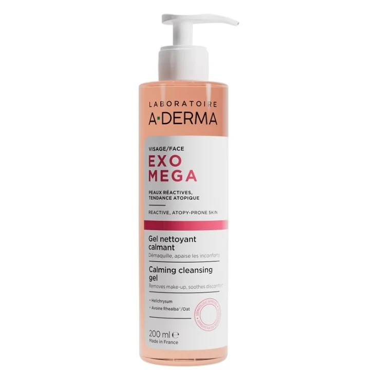 A-Derma Exomega Gel Detergente Lenitivo per Viso e Pelle Secca a Tendenza Atopica 200 ml A-Derma Exomega Gel Detergente Lenitivo per Viso e Pelle Secca a Tendenza Atopica 200 ml