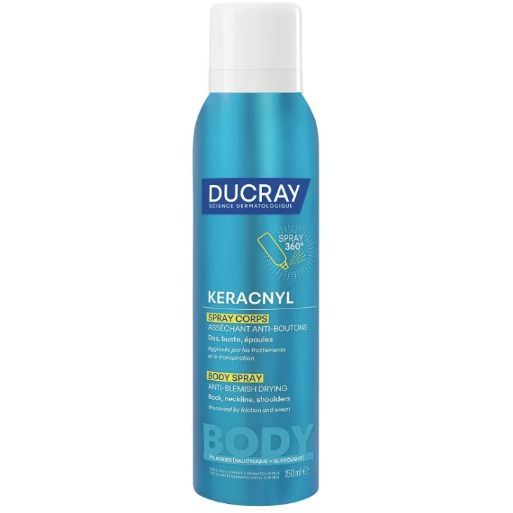 Ducray Keracnyl spray corpo disseccante anti-imperfezioni 150 ml