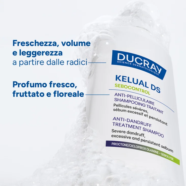 Ducray Kelual DS Sebocontrol antiforfora shampoo trattante 100 ml