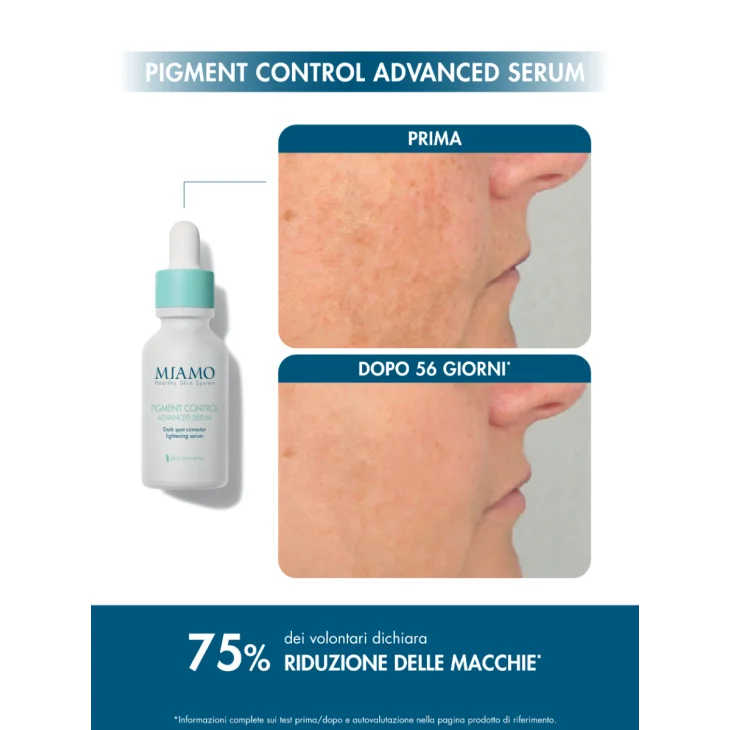 Miamo Protocollo Schiarente Avanzato&Globale Pigment Control Siero 30ml + Supreme Anti-fatigue contorno occhi 5ml + Triple Brightening cream anti-macchie 25ml