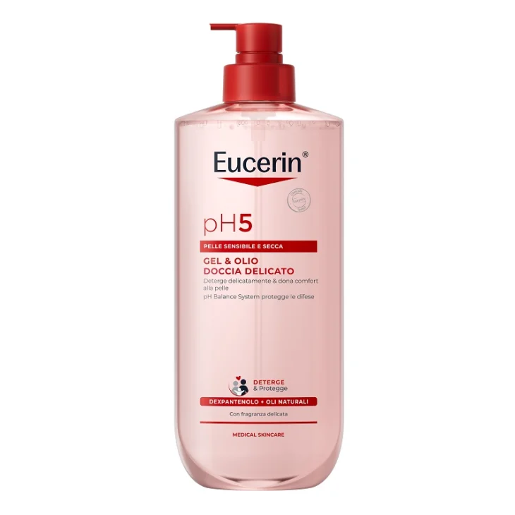 Eucerin Ph5 Gel & Olio Doccia Delicato Per Viso e Corpo 750 ml Eucerin Ph5 Gel & Olio Doccia Delicato Per Viso e Corpo 750 ml