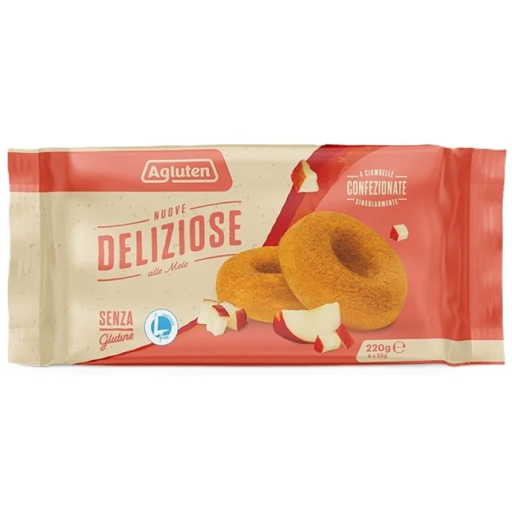 Agluten Deliziose Ciambelle Senza Glutine 4 Pezzi da 55 g Prezzo Speciale