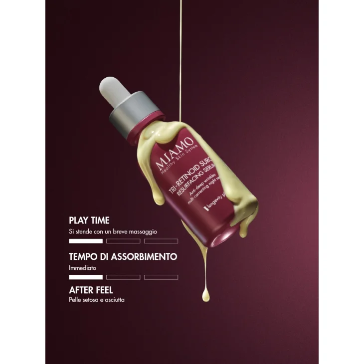 Miamo Tri-Retinoid Surge Resurfacing Serum Siero Notte Anti-Rughe Profonde Multi-Correttivo 30 ml