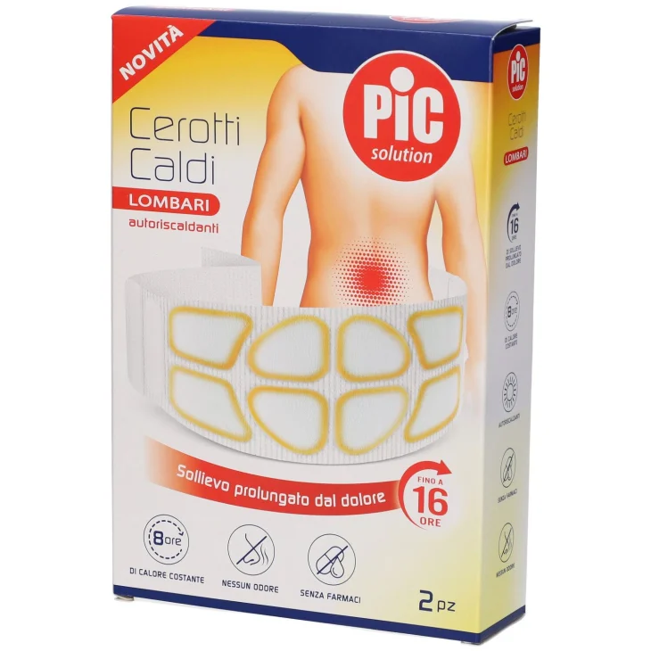 Pic Solution Cerotto Caldo Lombare per Dolori Muscolari e Articolari 2 Pezzi