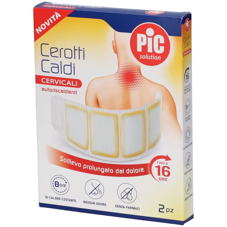 Pic Solution Cerotto Caldo Cervicale per Dolori Muscolari e Tensioni 2 Pezzi