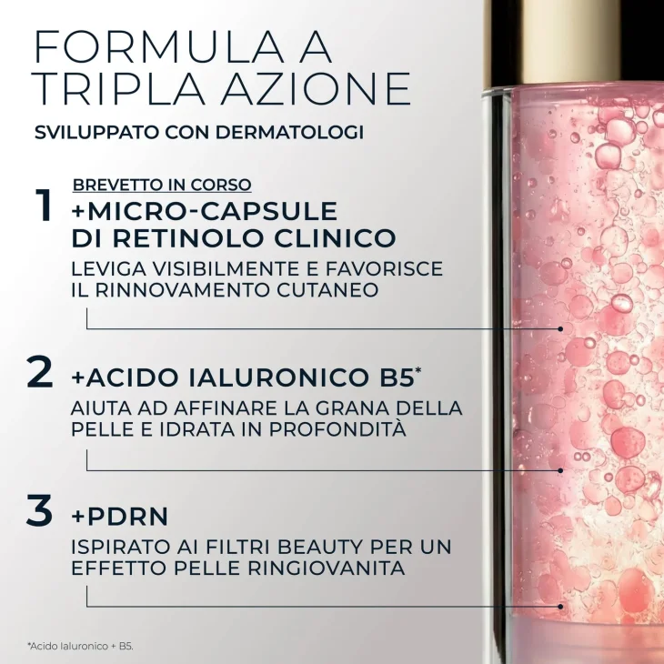 Roc Line Smoothing Retinol Correxion Triple Serum siero viso tripla azione 30 ml