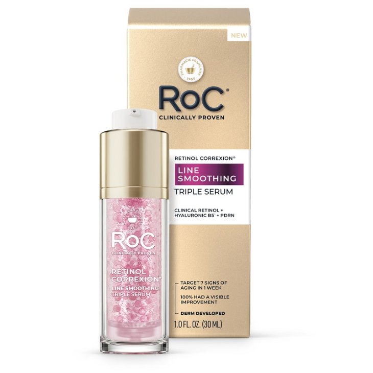 Roc Line Smoothing Retinol Correxion Triple Serum siero viso tripla azione 30 ml