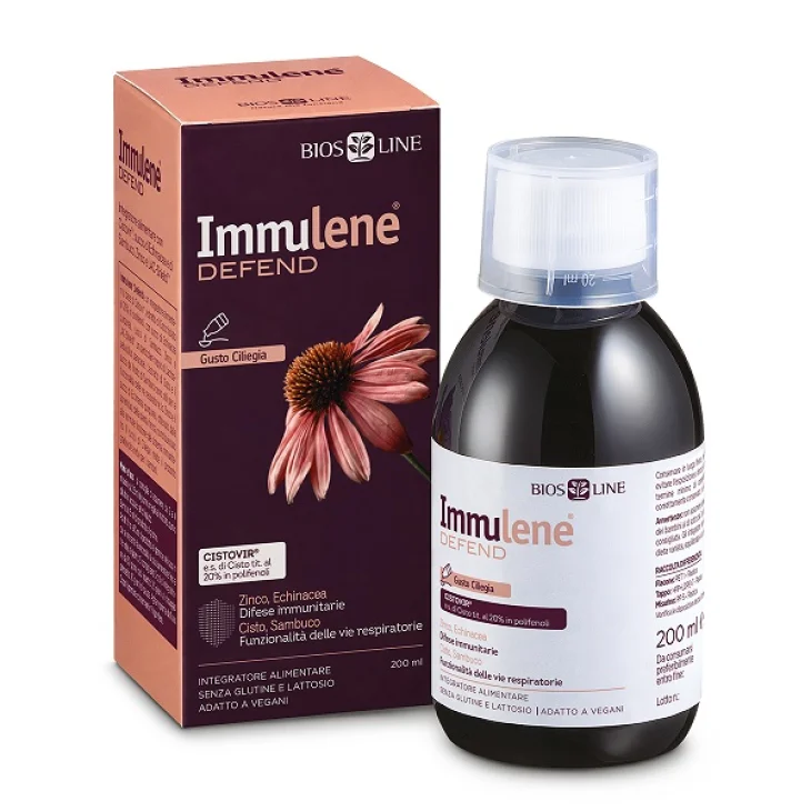 Bios Line Immulene Defend Integratore Difese Immunitarie Gusto Ciliegia 200 ml