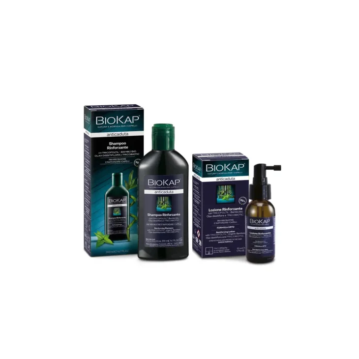 Bios Line Biokap Kit Anticaduta Edizione Limitata Shampoo Rinforzante 200 ml + Lozione Rinforzante 50 ml