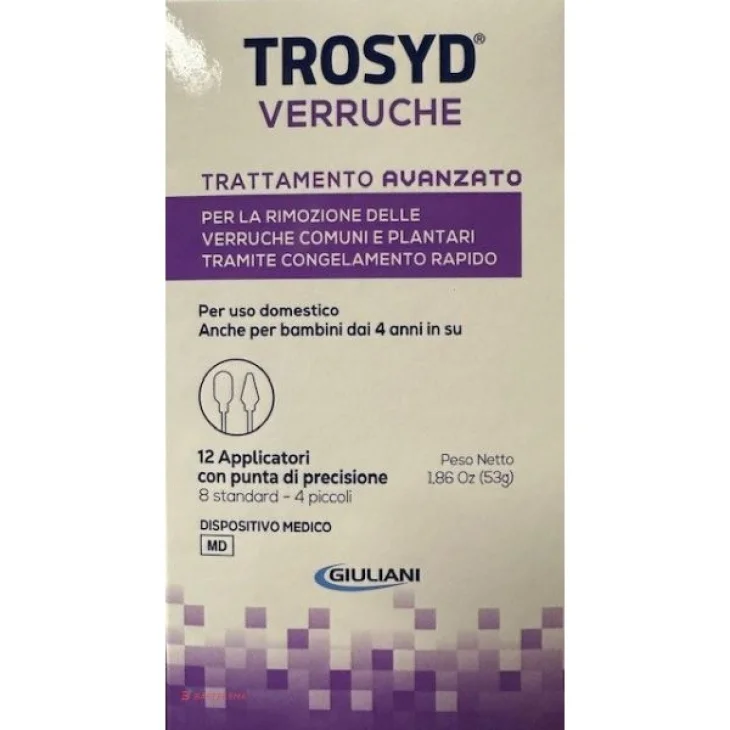 Trosyd Verruche Trattamento Avanzato per Eliminazione Verruche 12 applicatori