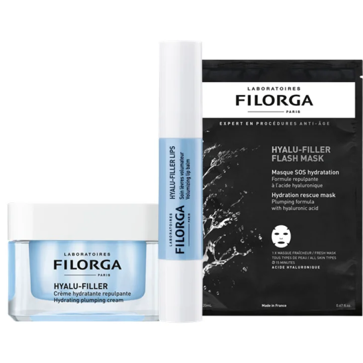 Filorga Cofanetto di Bellezza Hyalu-Filler Crema 50 ml + Labbra 4 g + Maschera in Tessuto