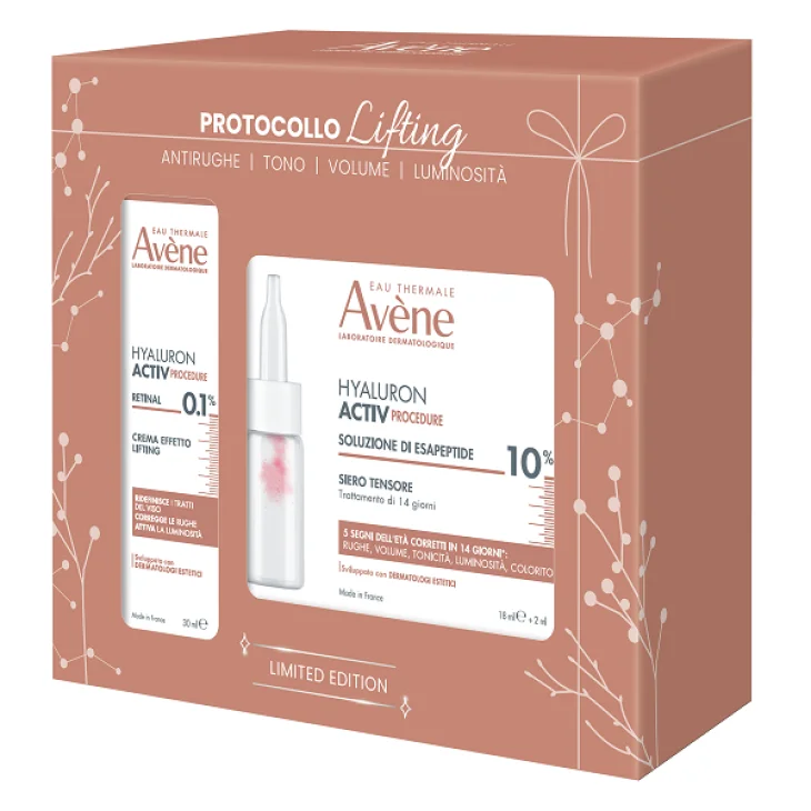 Av&egrave;ne Eau Thermale  Hyaluron Active Procedure Protocollo Lifting Cofanetto di Bellezza Crema Lifting 30 ml + Siero Tensore all'Esapeptide 20 ml