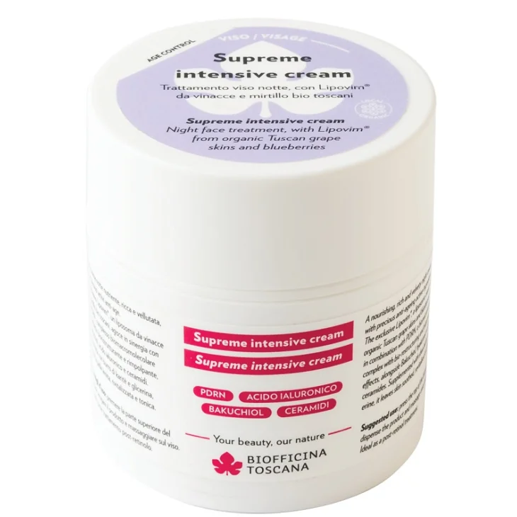 Biofficina Toscana Supreme Intensive Cream Crema Notte Nutriente Anti-Age 50 ml
