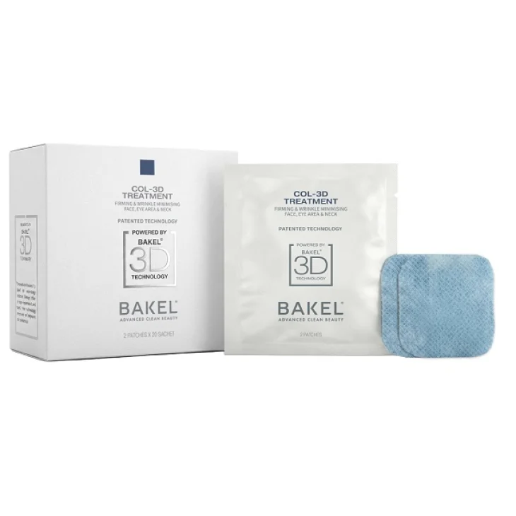 Bakel COL-3D Trattamento al Collagene Antiet&agrave; Viso 20 bustine da 2 patch
