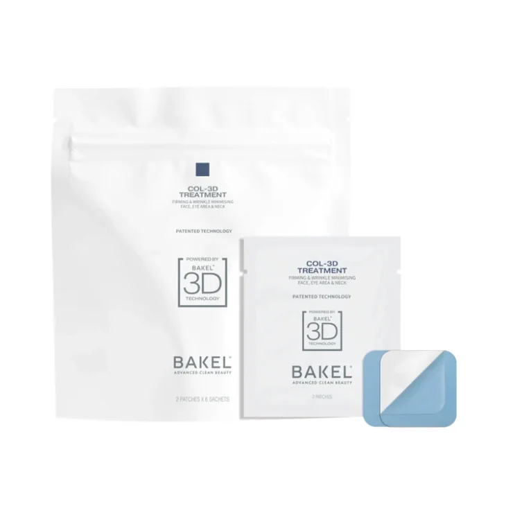 Bakel COL-3D Trattamento al Collagene Antiet&agrave; Viso 6 bustine da 2 patch
