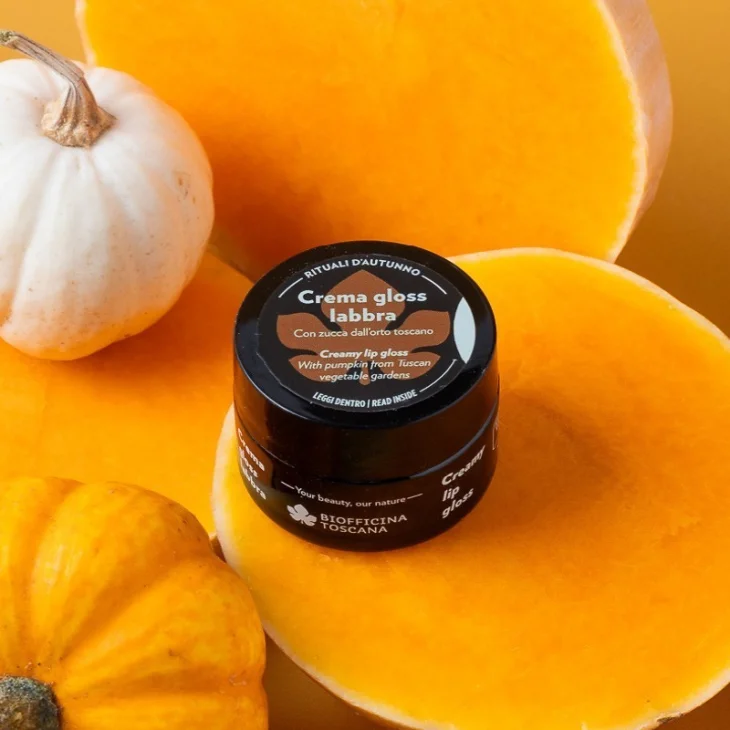 Biofficina Toscana Crema Gloss alla Zucca per le Labbra 15 ml