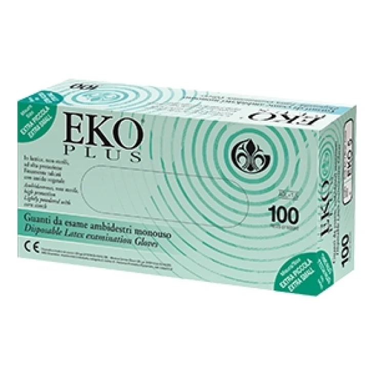 Gima Eko Plus Guanto in Lattice con Superficie Liscia Talcato Misura Extralarge 100 pezzi