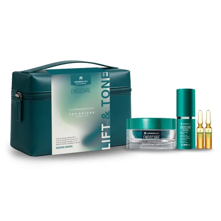 Endocare Tensage Lift & Tone Cofanetto Natale 2026 Crema Viso 50 ml + Contorno Occhi 15 ml + 2 Ampolle da 2 ml