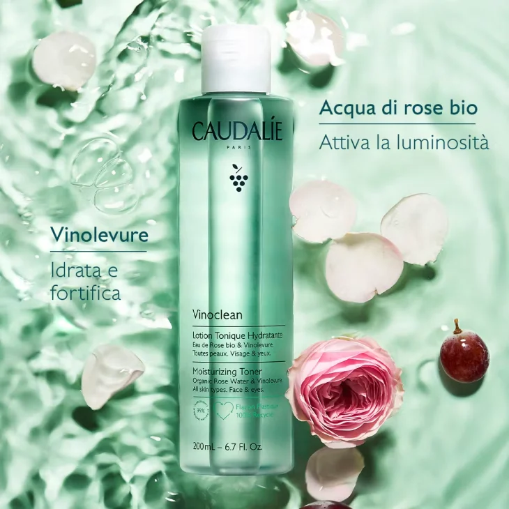 Caudalie Vinoclean Lozione Tonica Idratante 200 ml
